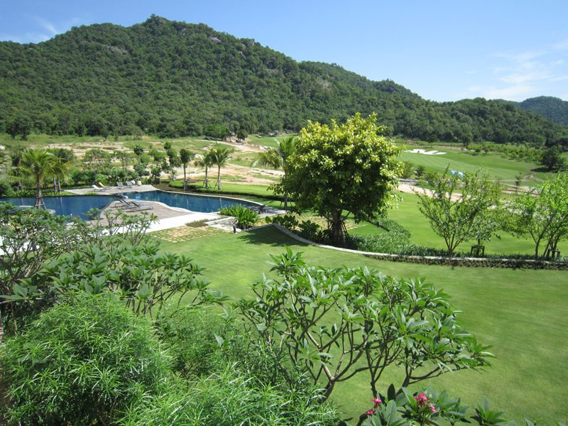 Uima-allasalue lomahuoneisto Black Mountain Golf Hua Hin Thaimaa